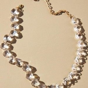 NWT Anthropologie Glass Crystal Necklace